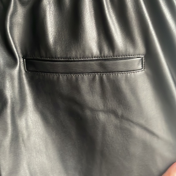 Zara Vegan Leather Pants (US M) - Picture 3 of 6